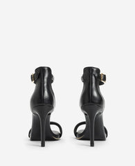 Brooke Ankle Strap Heeled Sandal Black