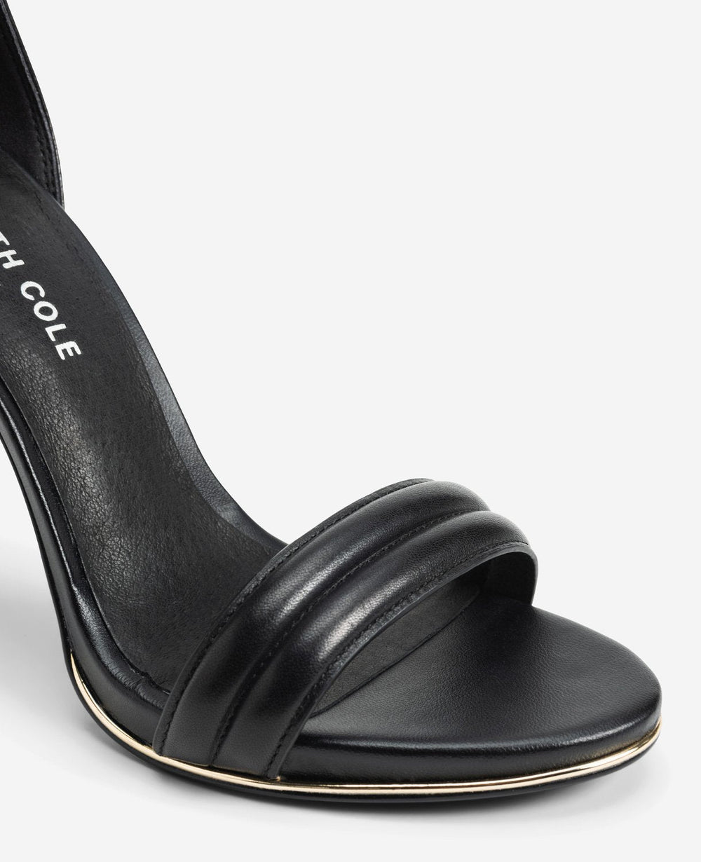Brooke Ankle Strap Heeled Sandal Black