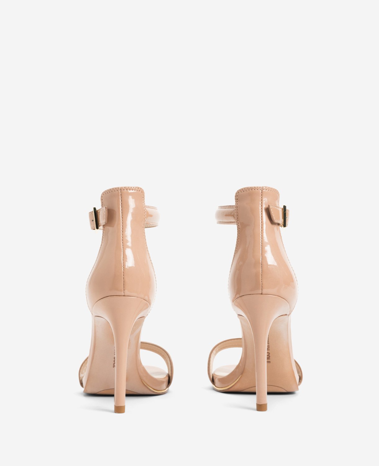 Brooke Ankle Strap Heeled Sandal Buff