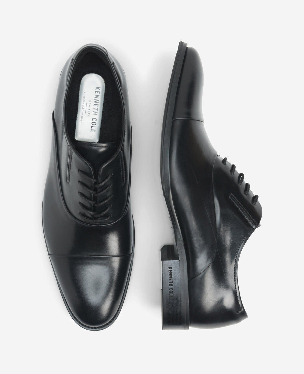 Tully Cap Toe Oxford Black