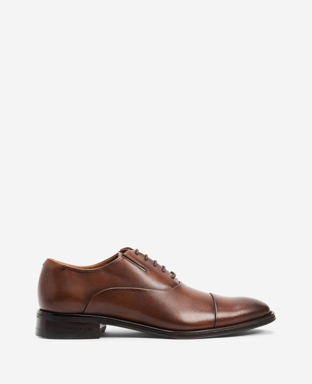 Tully Cap Toe Oxford Cognac