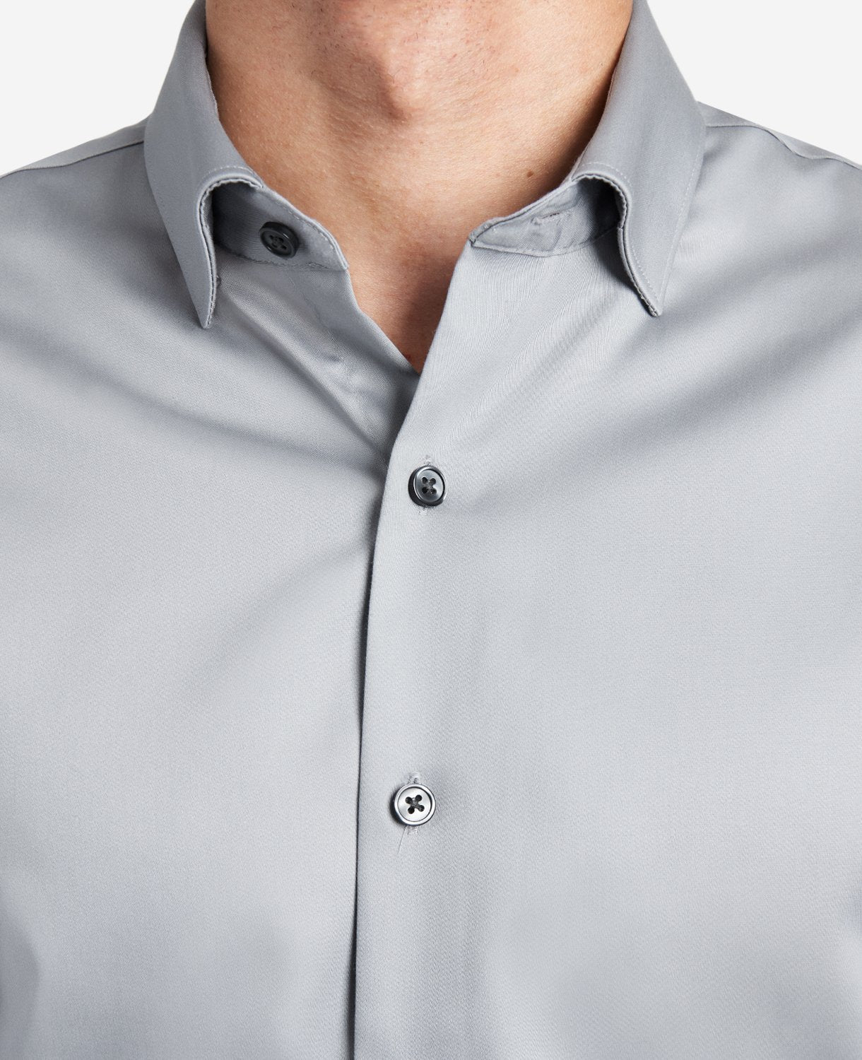 Regular-Fit Button-Down Stretch Dress Shirt with TEK FIT Flint