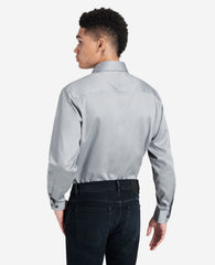 Regular-Fit Button-Down Stretch Dress Shirt with TEK FIT Flint