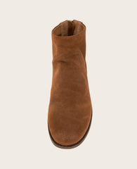 GENTLE SOULS - Emma Suede Zip Bootie Luggage