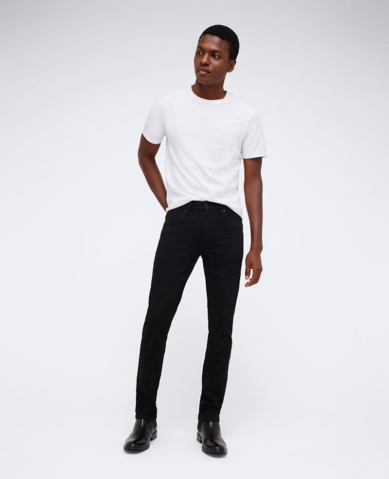 Slim-Fit Recycled Stretch Denim Jean Watts - Black