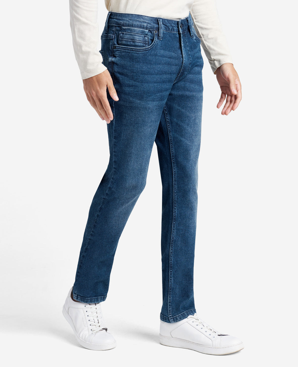 Slim-Fit Recycled Stretch Denim Jean Bethune - Blue