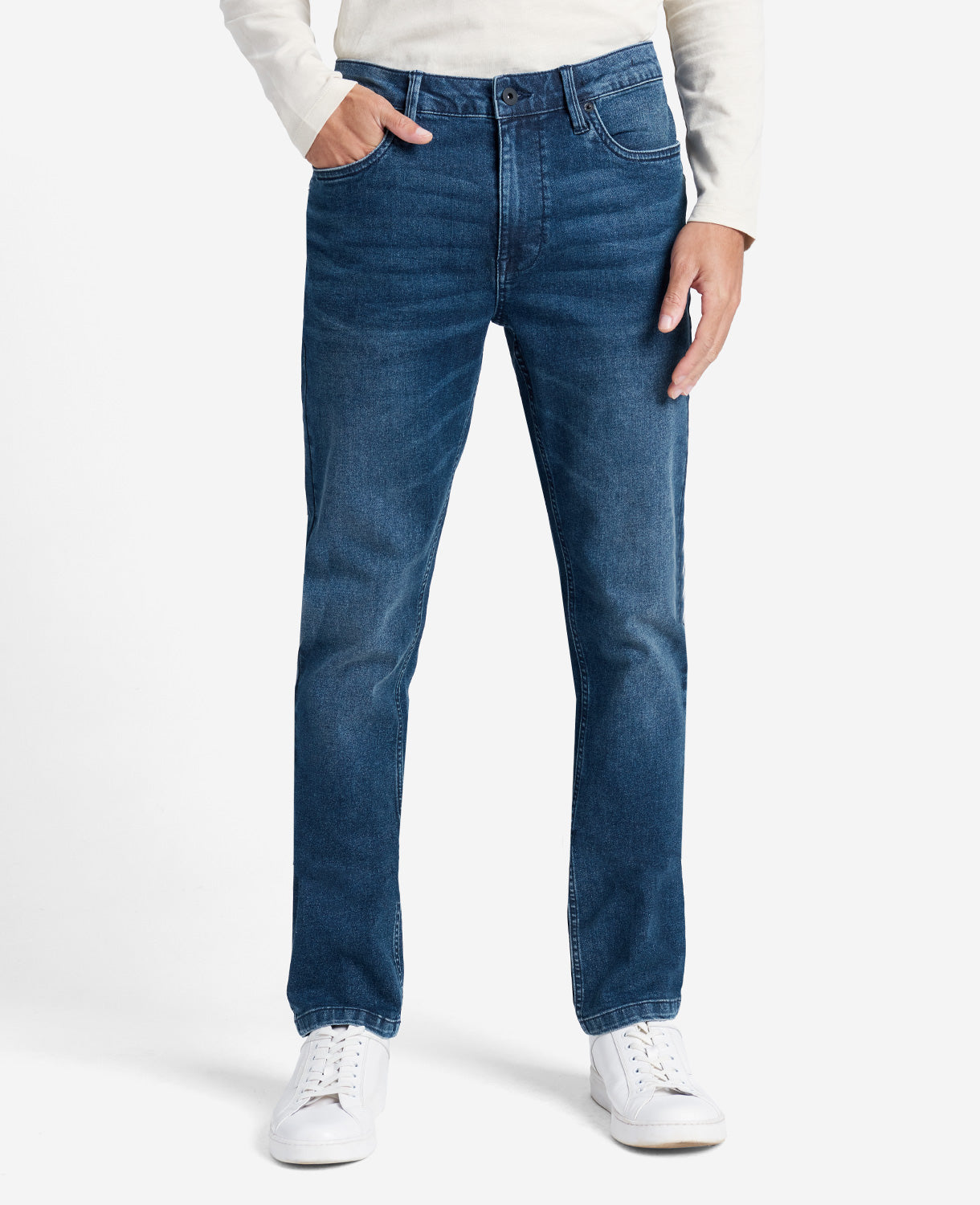 Slim-Fit Recycled Stretch Denim Jean Bethune - Blue