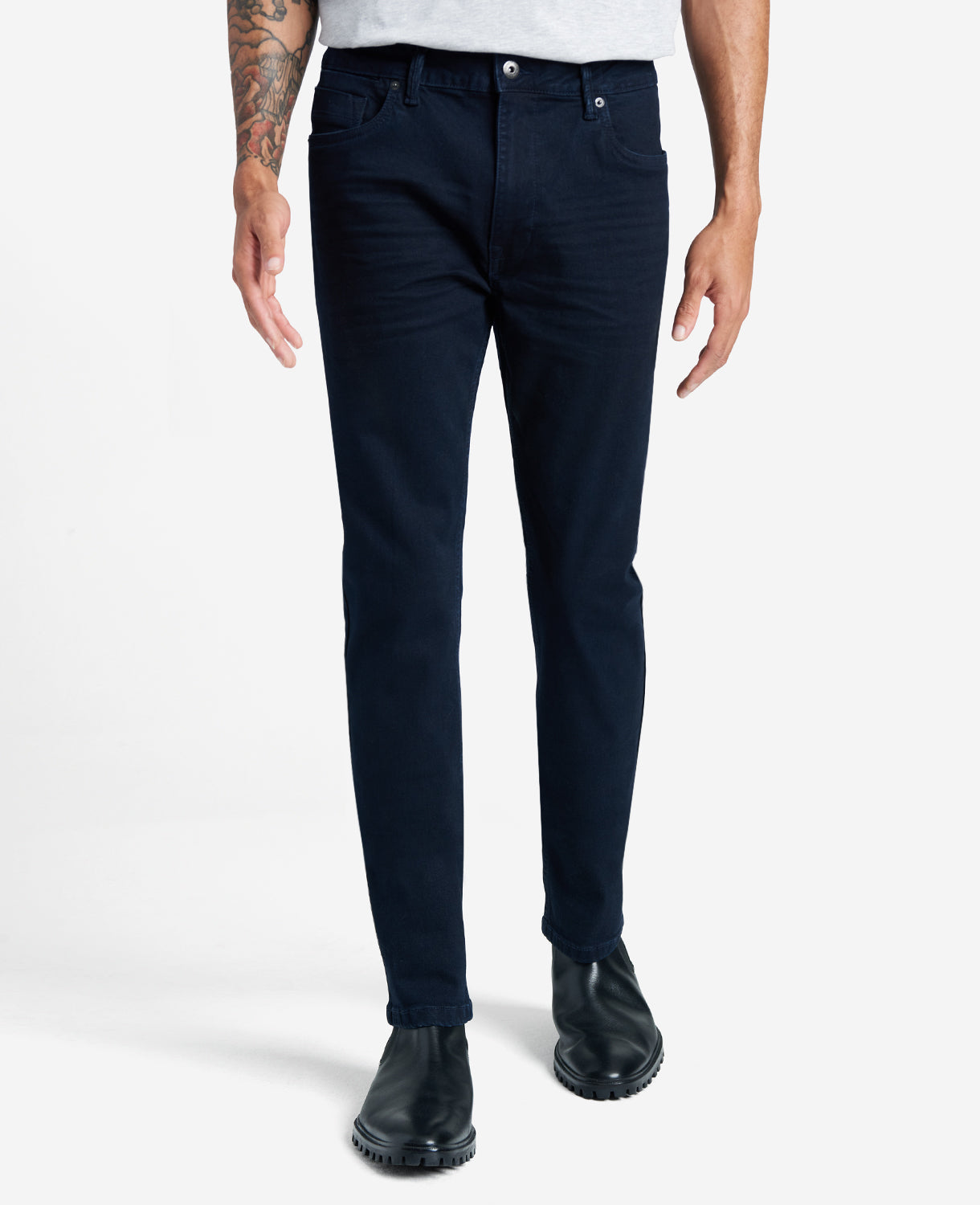 Slim-Fit Recycled Stretch Denim Jeans Downing - Dark Blue