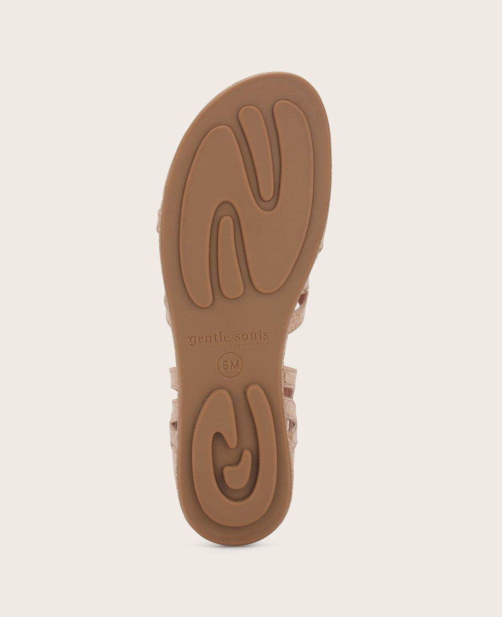 GENTLE SOULS - Break My Heart Gladiator Sandal Gold