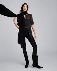 Site Exclusive! Pure Cashmere Multi-Wear Wrap Black