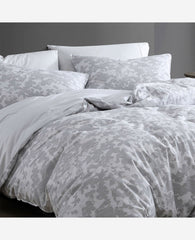 Merrion Grey Comforter + Sham Set Open Lt Pastel Grey