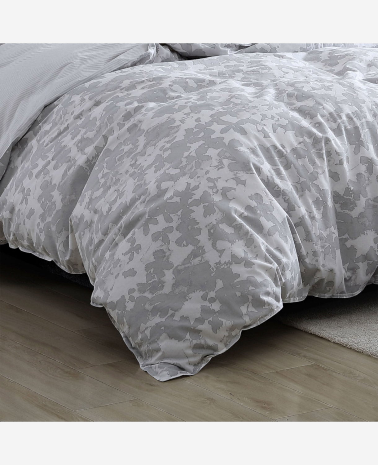 Merrion Grey Duvet Cover Set Open Lt Pastel Grey