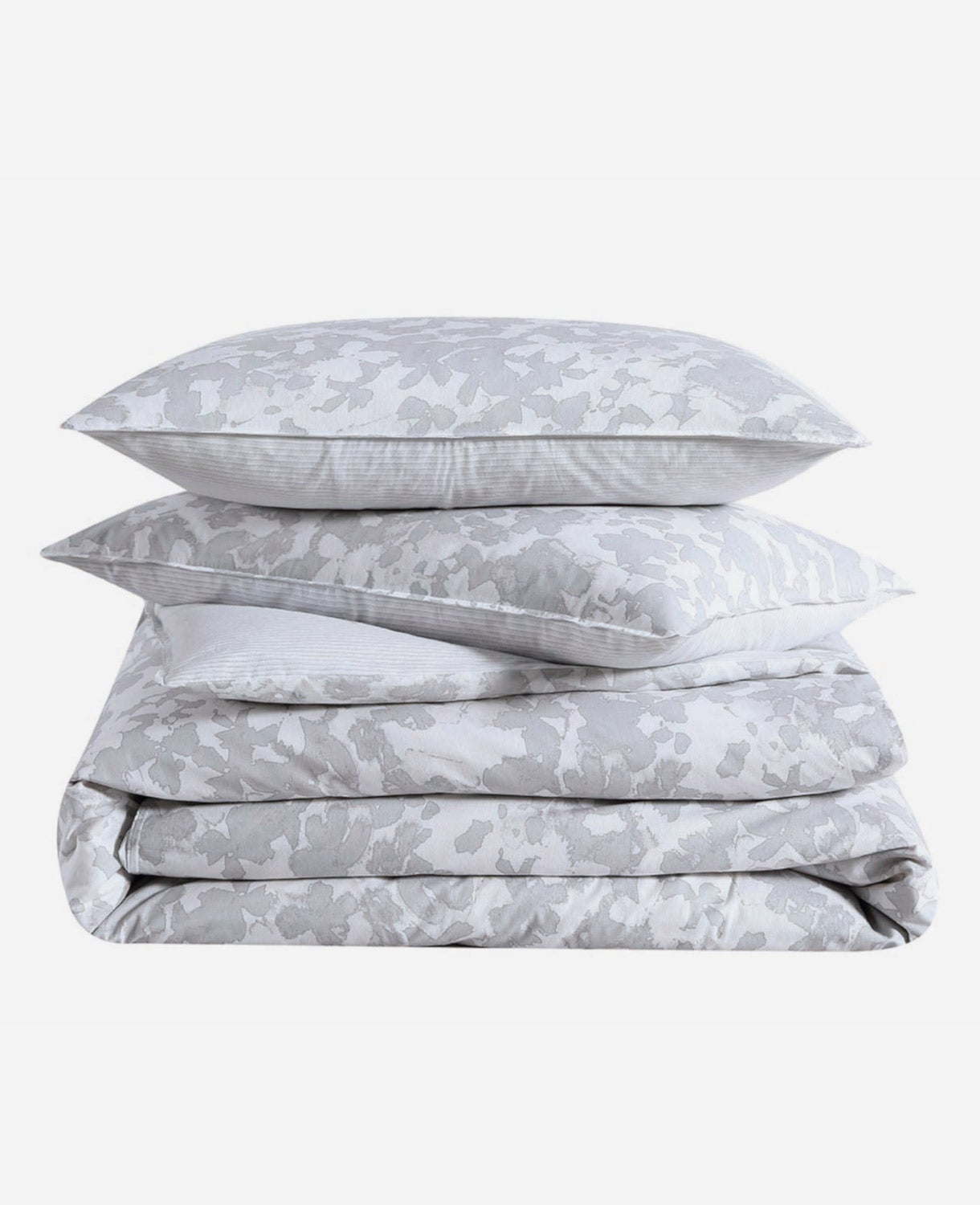 Merrion Grey Duvet Cover Set Open Lt Pastel Grey