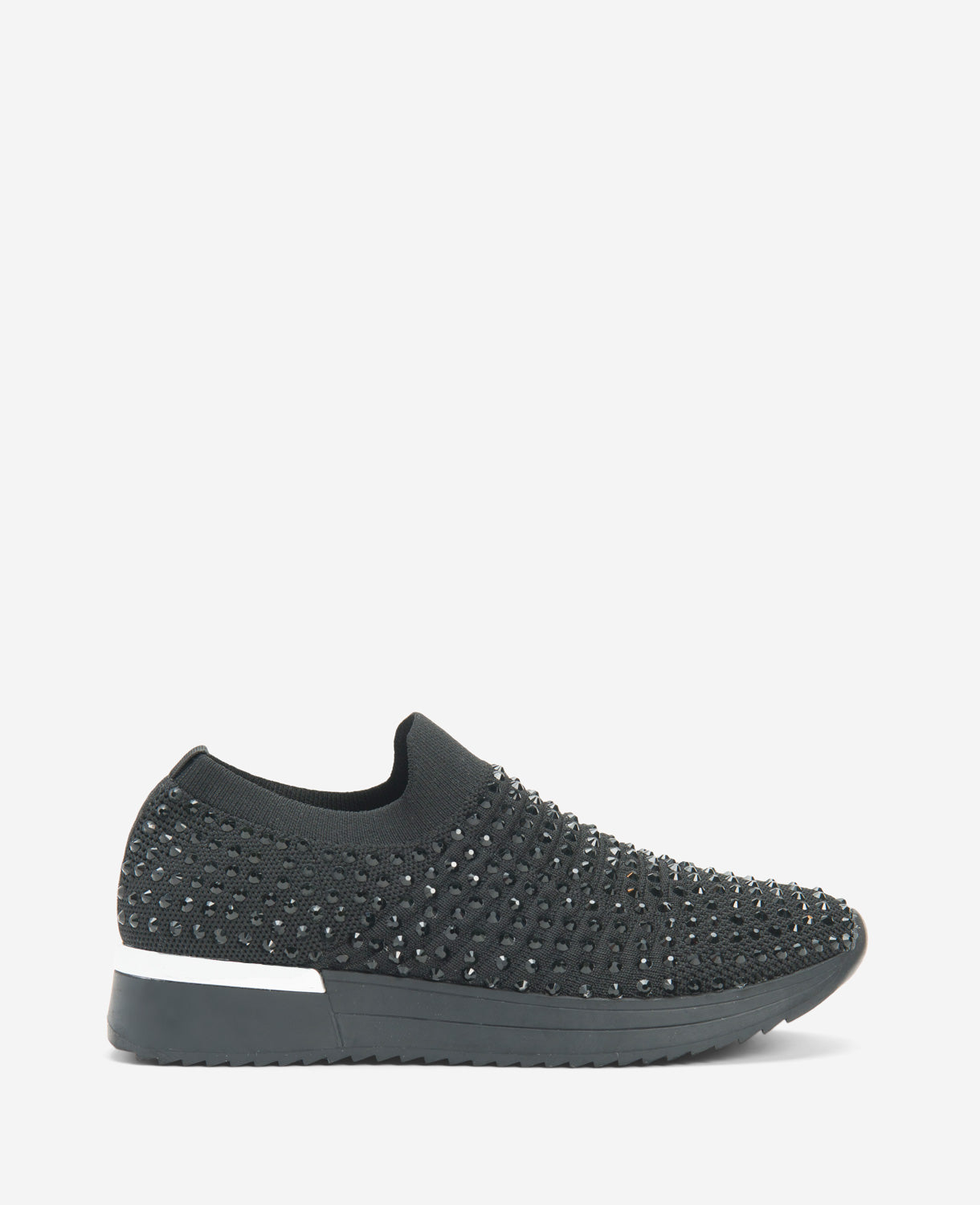 REACTION- The Cameron Jewel Jogger Slip-On Sneaker Black