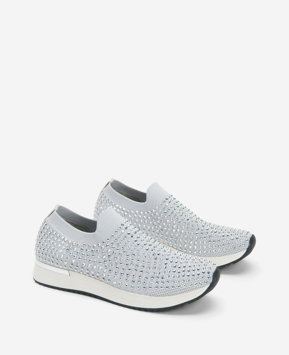 REACTION- The Cameron Jewel Jogger Slip-On Sneaker Grey