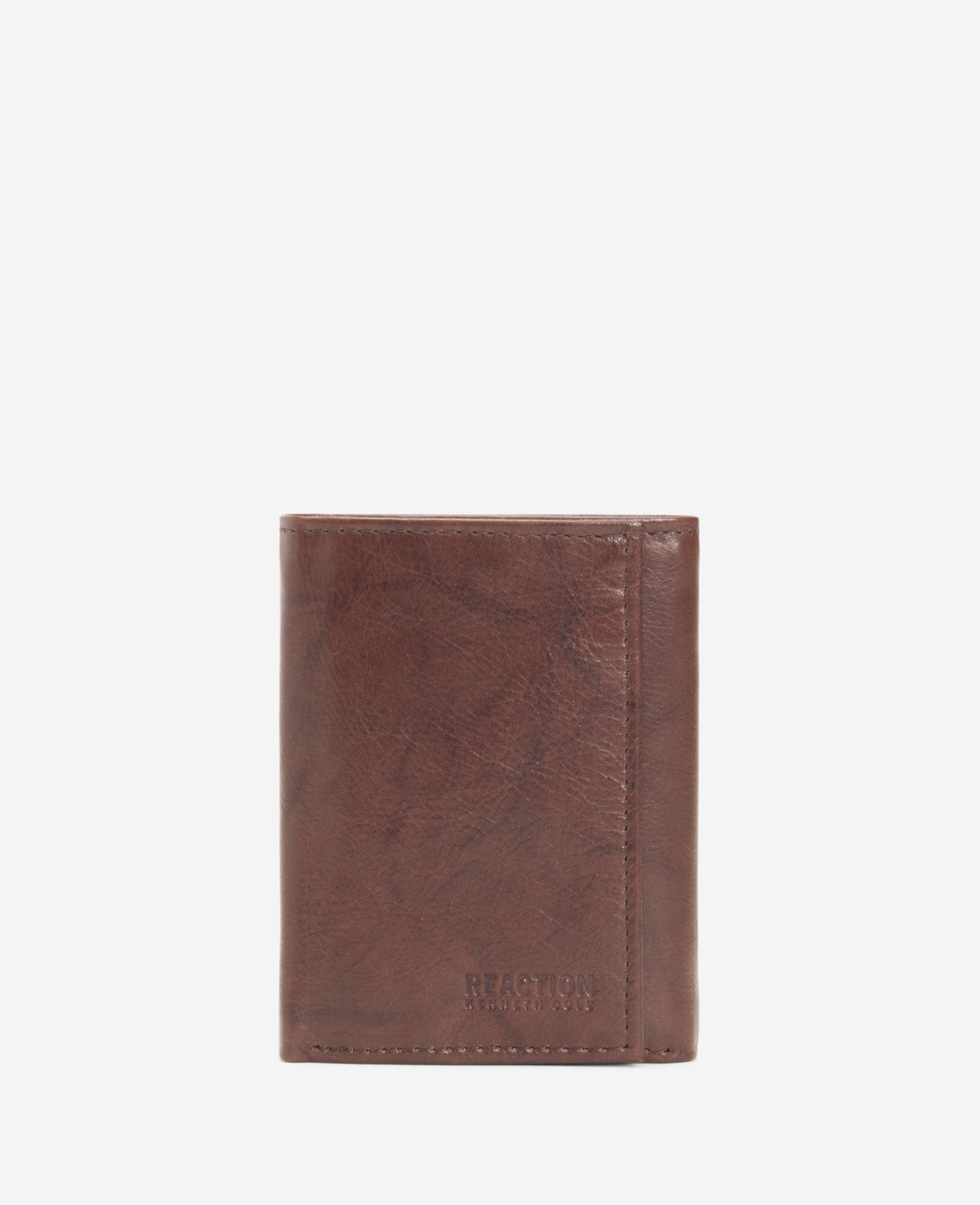 Crunch Leather Slimfold Wallet Brown