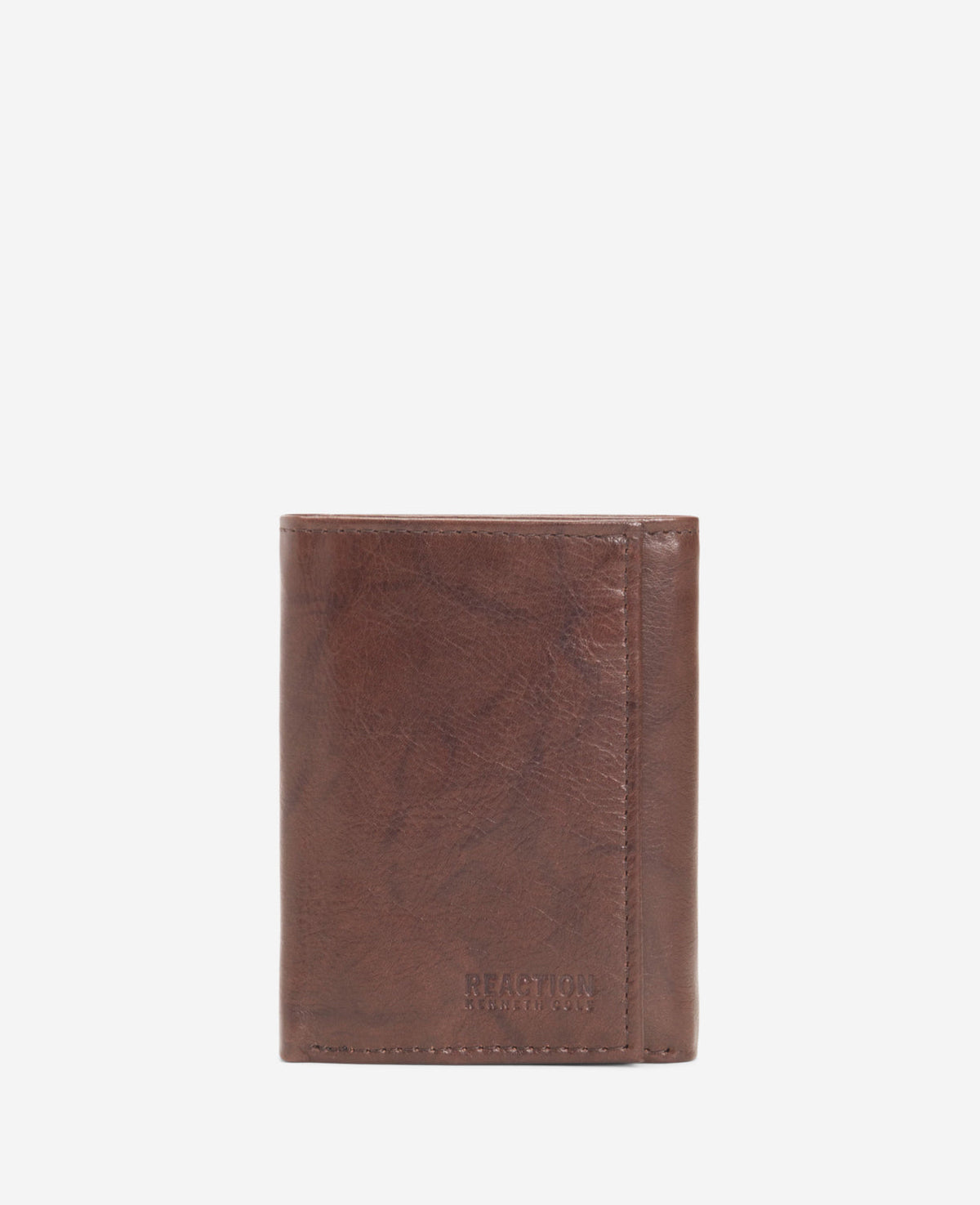 Crunch Leather Slimfold Wallet Brown