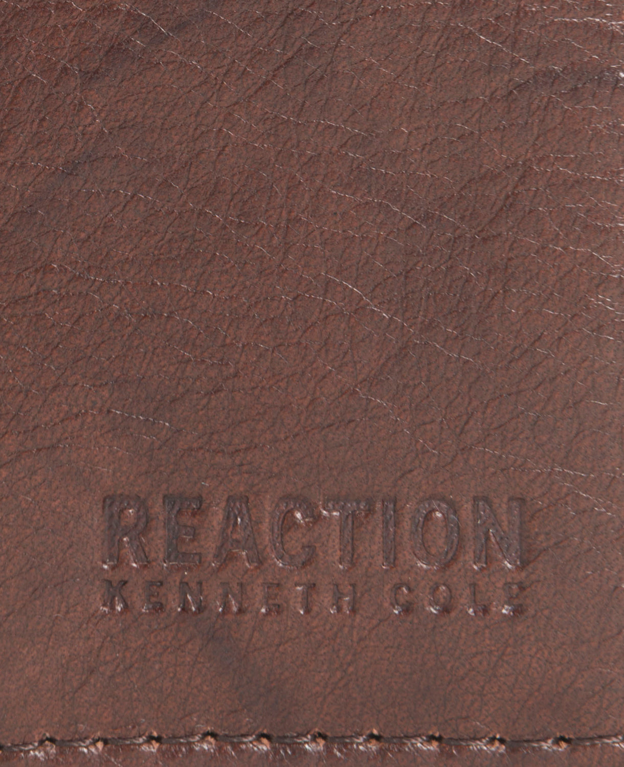 Crunch Leather Slimfold Wallet Brown