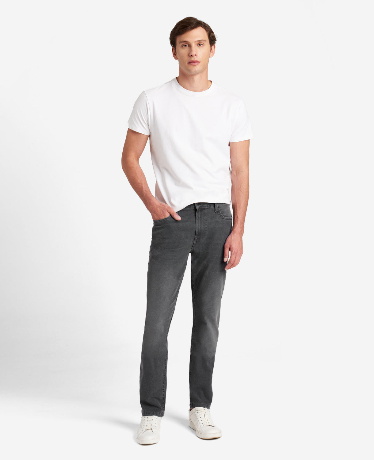 Athletic-Fit Recycled Stretch Denim Jean Laight - Grey