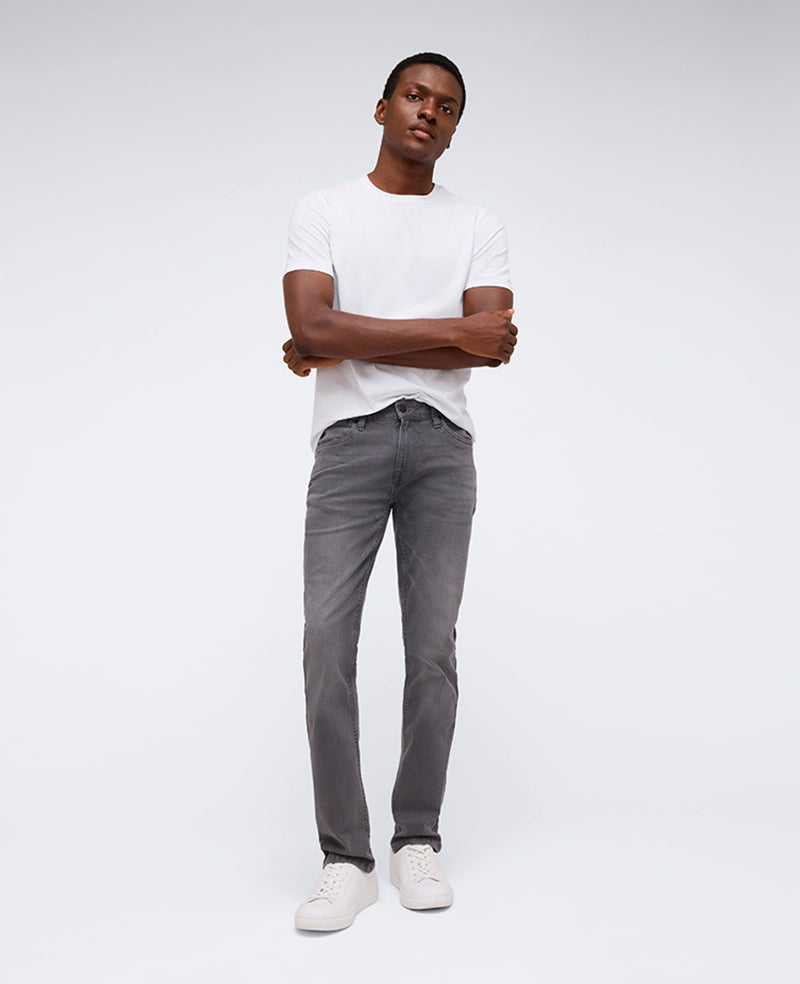 Slim-Fit Recycled Stretch Denim Jean Laight - Grey