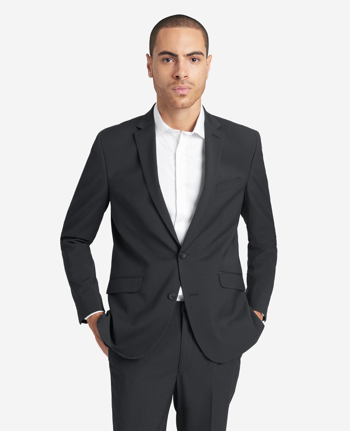 Kenneth Cole Reaction Ready Flex Suit Separate Jacket Gunmetal