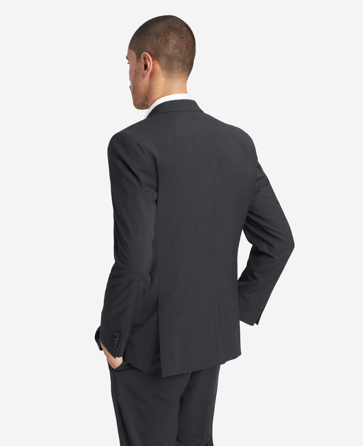 Kenneth Cole Reaction Ready Flex Suit Separate Jacket Gunmetal