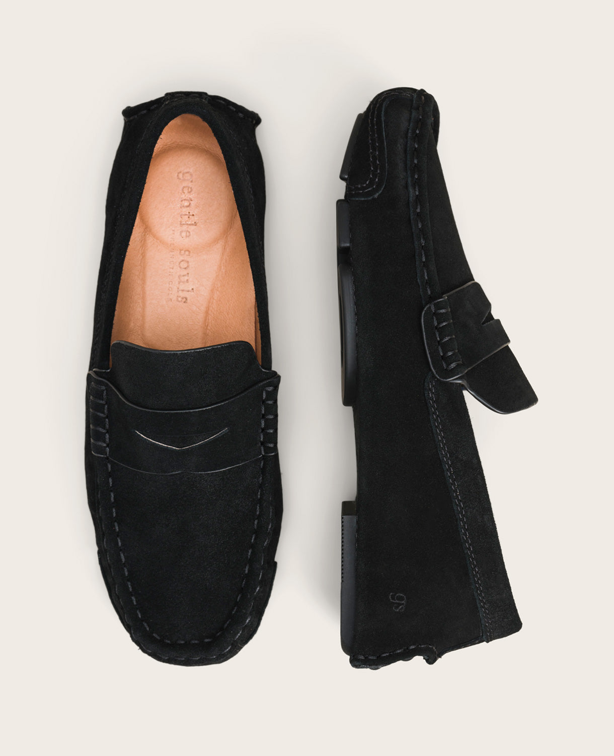 GENTLE SOULS - Mateo Driver Penny Loafer Black