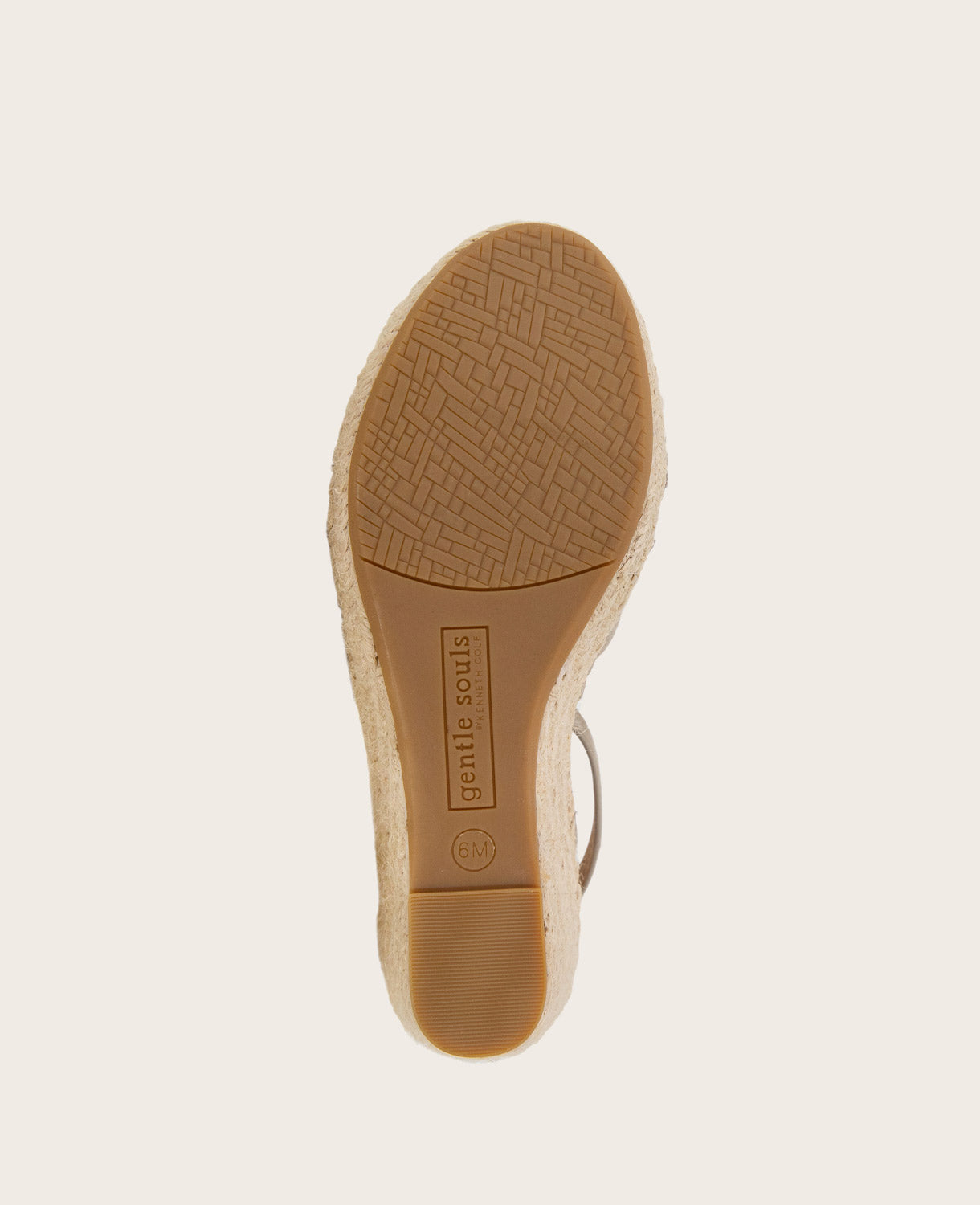 GENTLE SOULS - Charli Suede X-Band Espadrille Wedge Sandal Mushroom