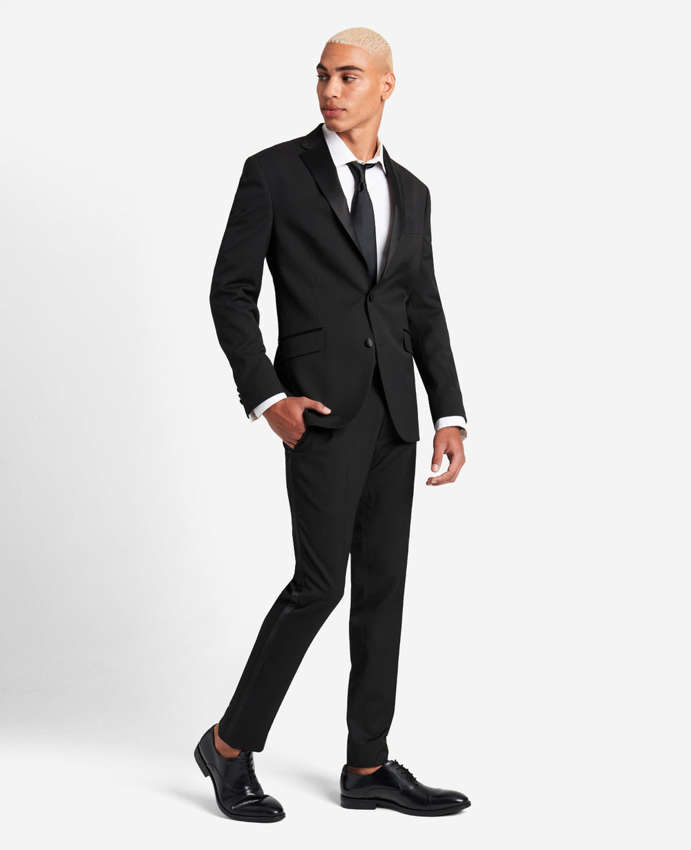 Ready Flex Slim-Fit Tuxedo Suit Black