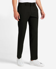Modern-Fit Micro Check Stretch Trouser Black