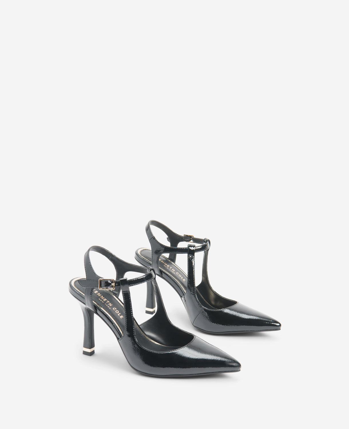 Romi Patent Slingback Heel Black