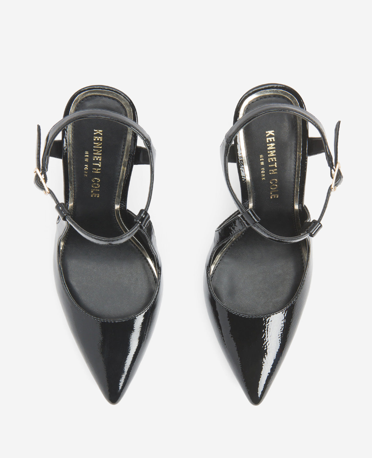 Romi Patent Slingback Heel Black