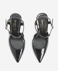 Romi Patent Slingback Heel Black