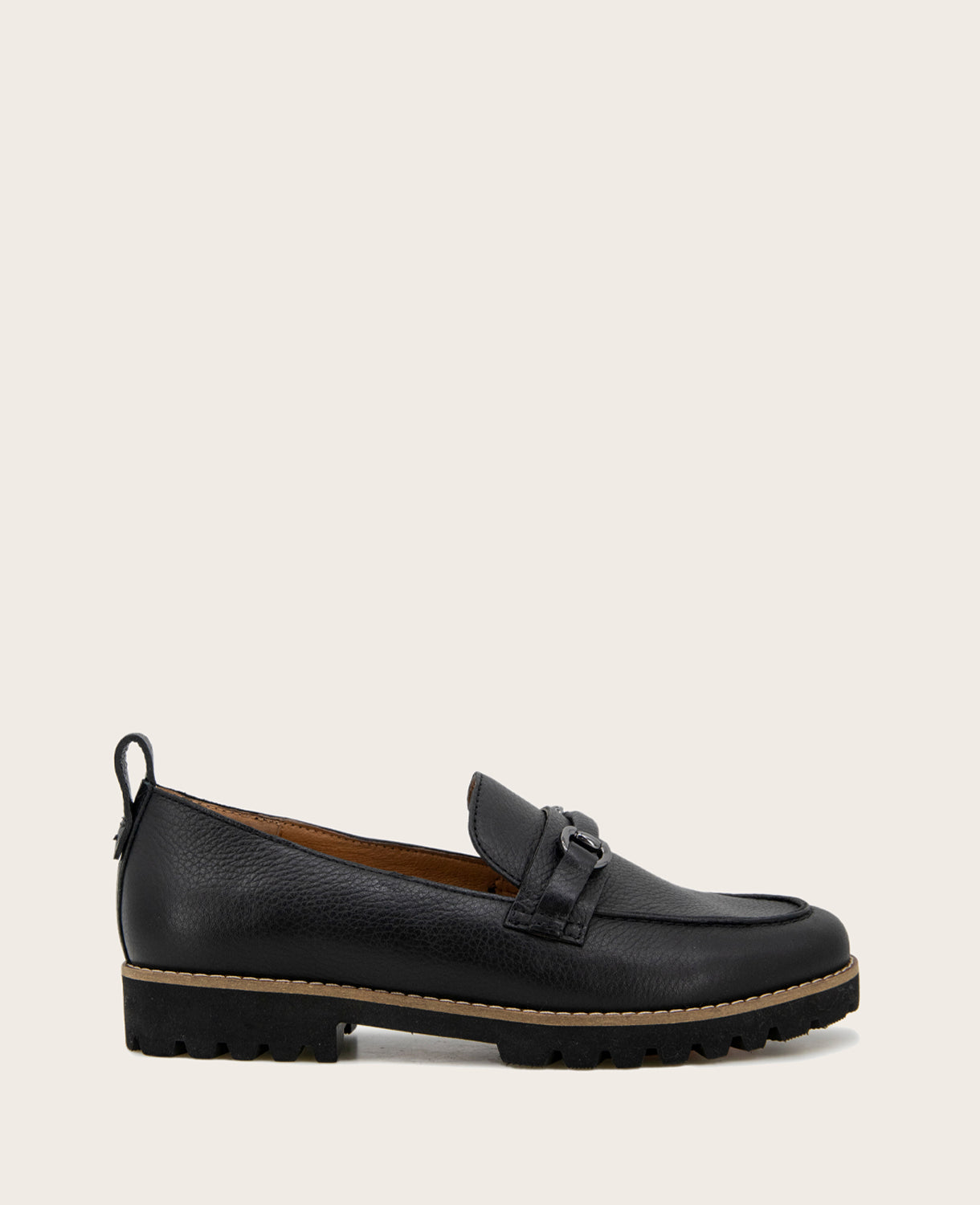 GENTLE SOULS - Eugene Leather Lug Bit Loafer Black