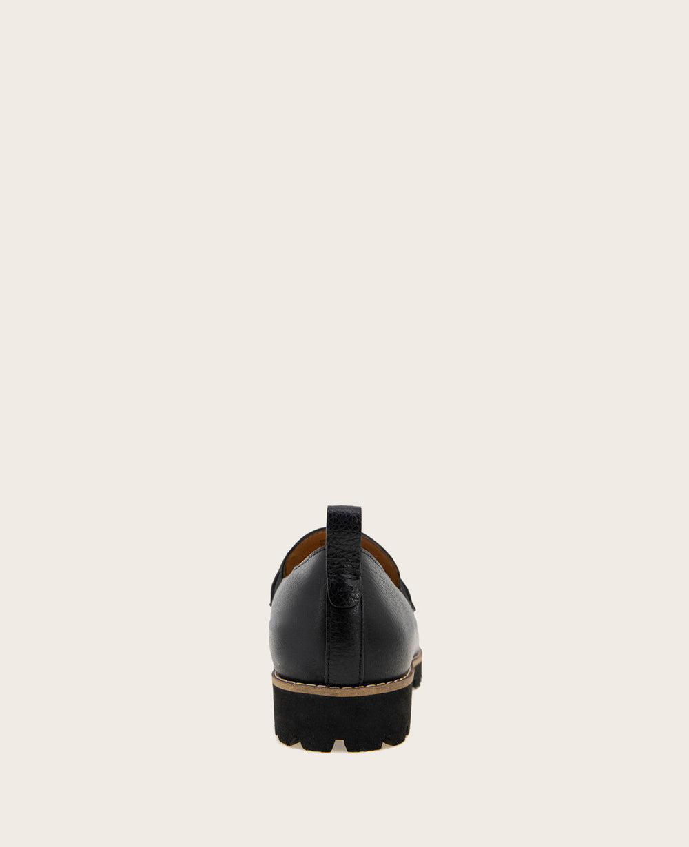GENTLE SOULS - Eugene Leather Lug Bit Loafer Black