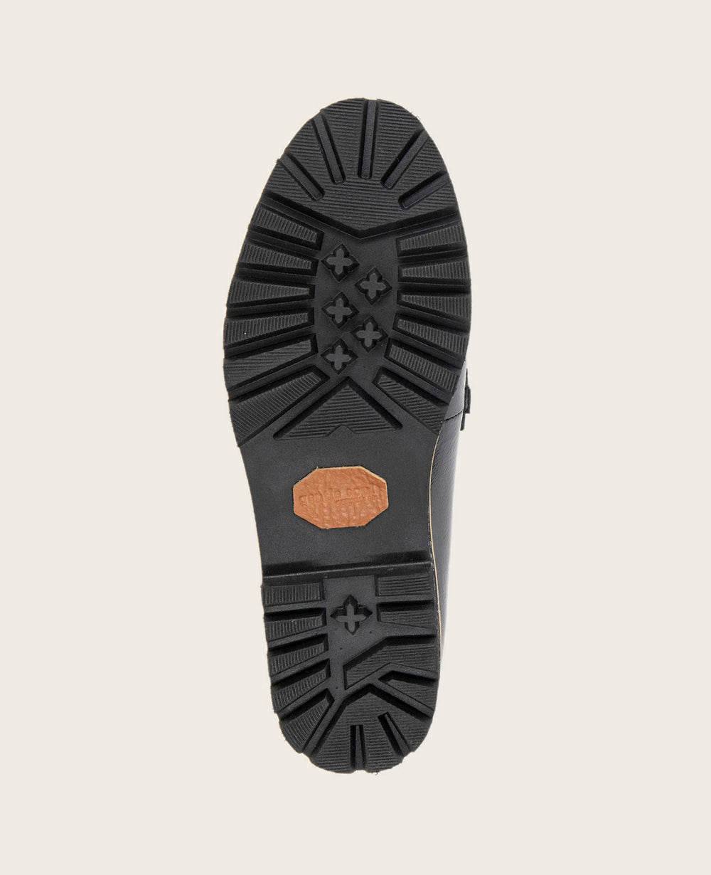 GENTLE SOULS - Eugene Leather Lug Bit Loafer Black