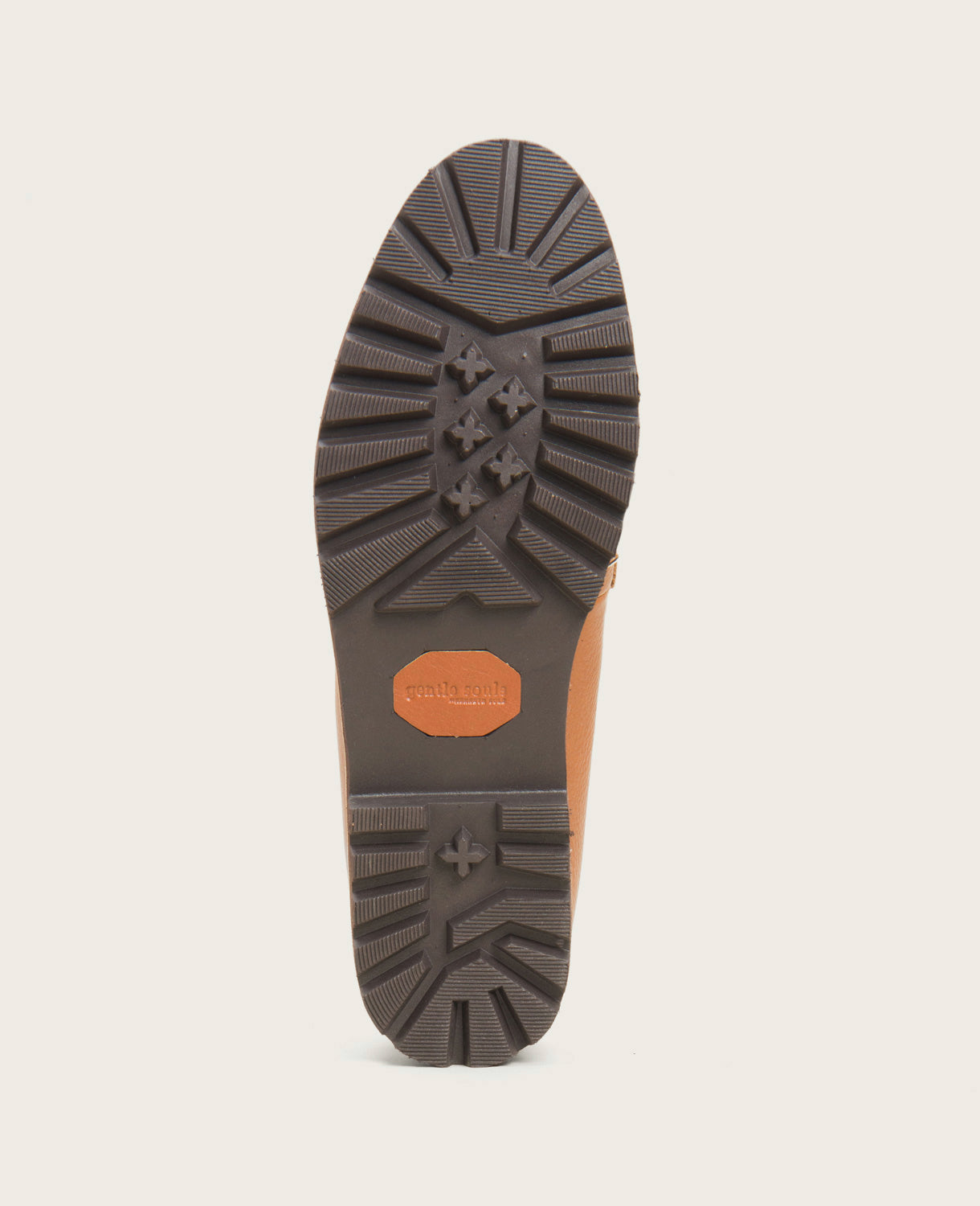 GENTLE SOULS - Eugene Leather Lug Bit Loafer Cognac