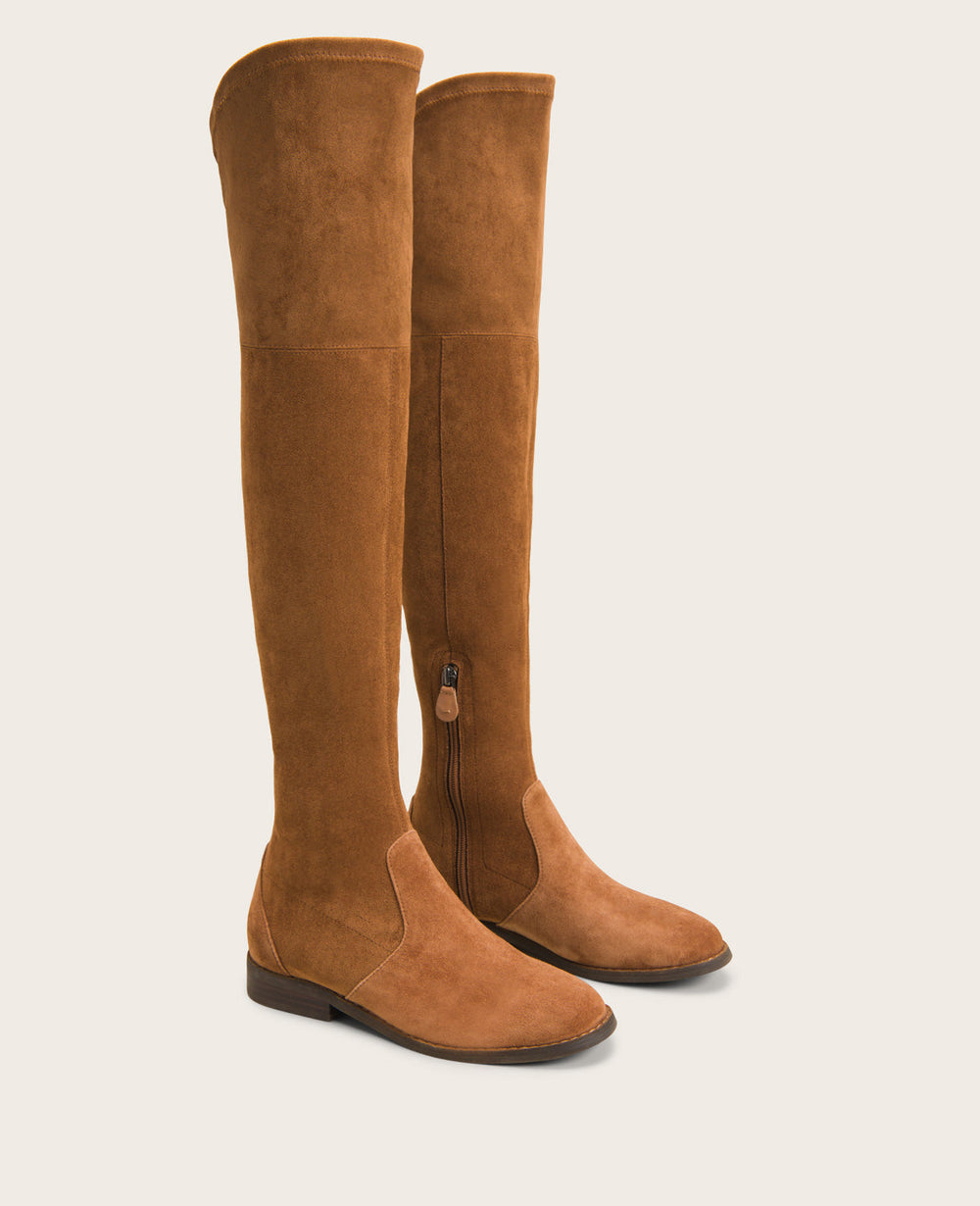 GENTLE SOULS - Emma Over-The-Knee Suede Boot Luggage