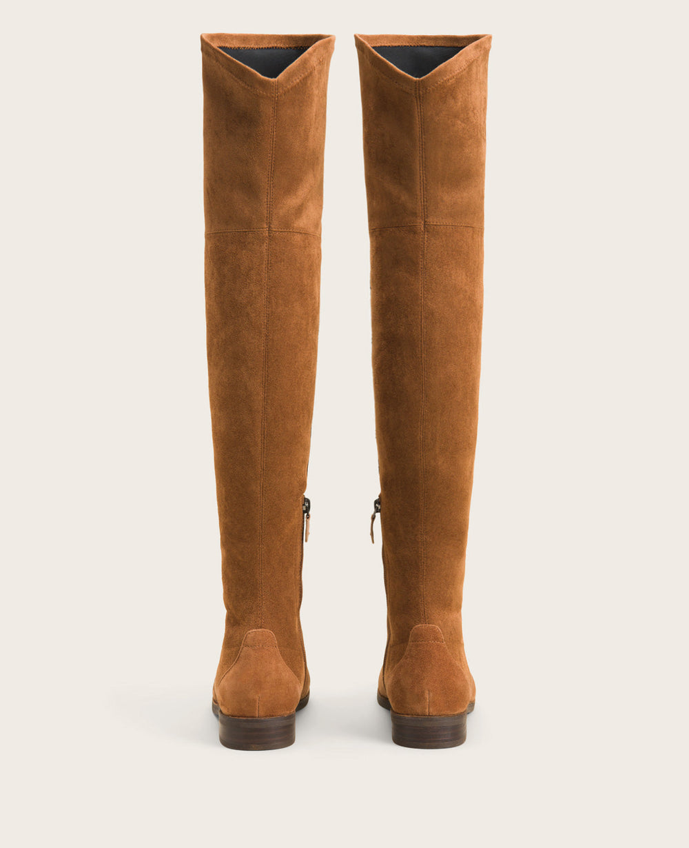 GENTLE SOULS - Emma Over-The-Knee Suede Boot Luggage