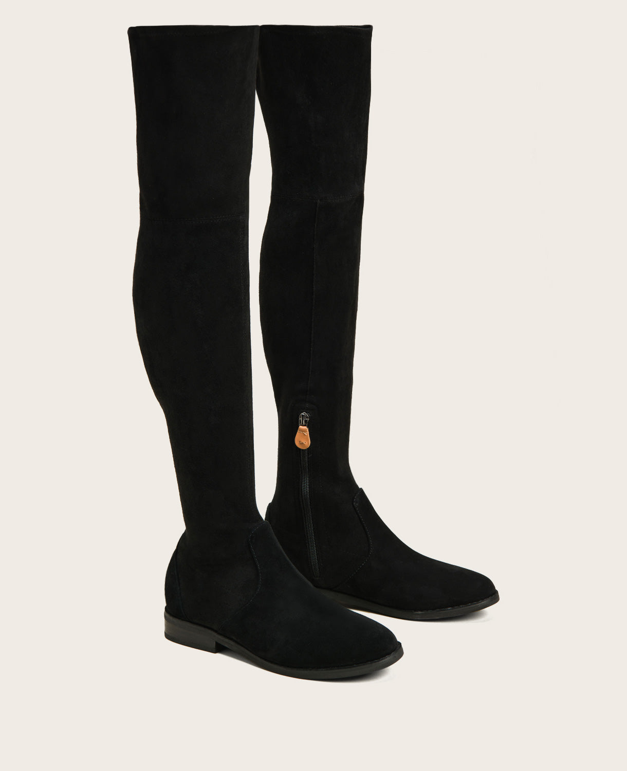 GENTLE SOULS - Emma Over-The-Knee Suede Boot Black
