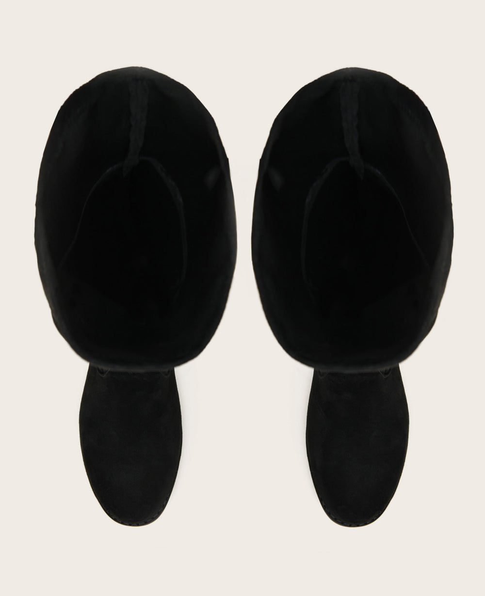 GENTLE SOULS - Emma Over-The-Knee Suede Boot Black