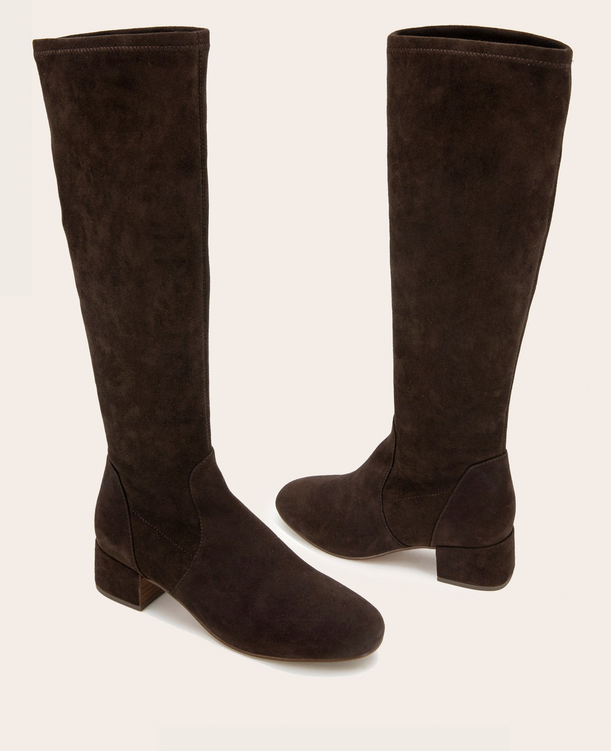 GENTLE SOULS - Ella Stretch Boot Chocolate Suede