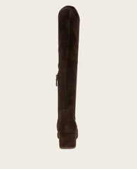 GENTLE SOULS - Ella Stretch Boot Chocolate Suede