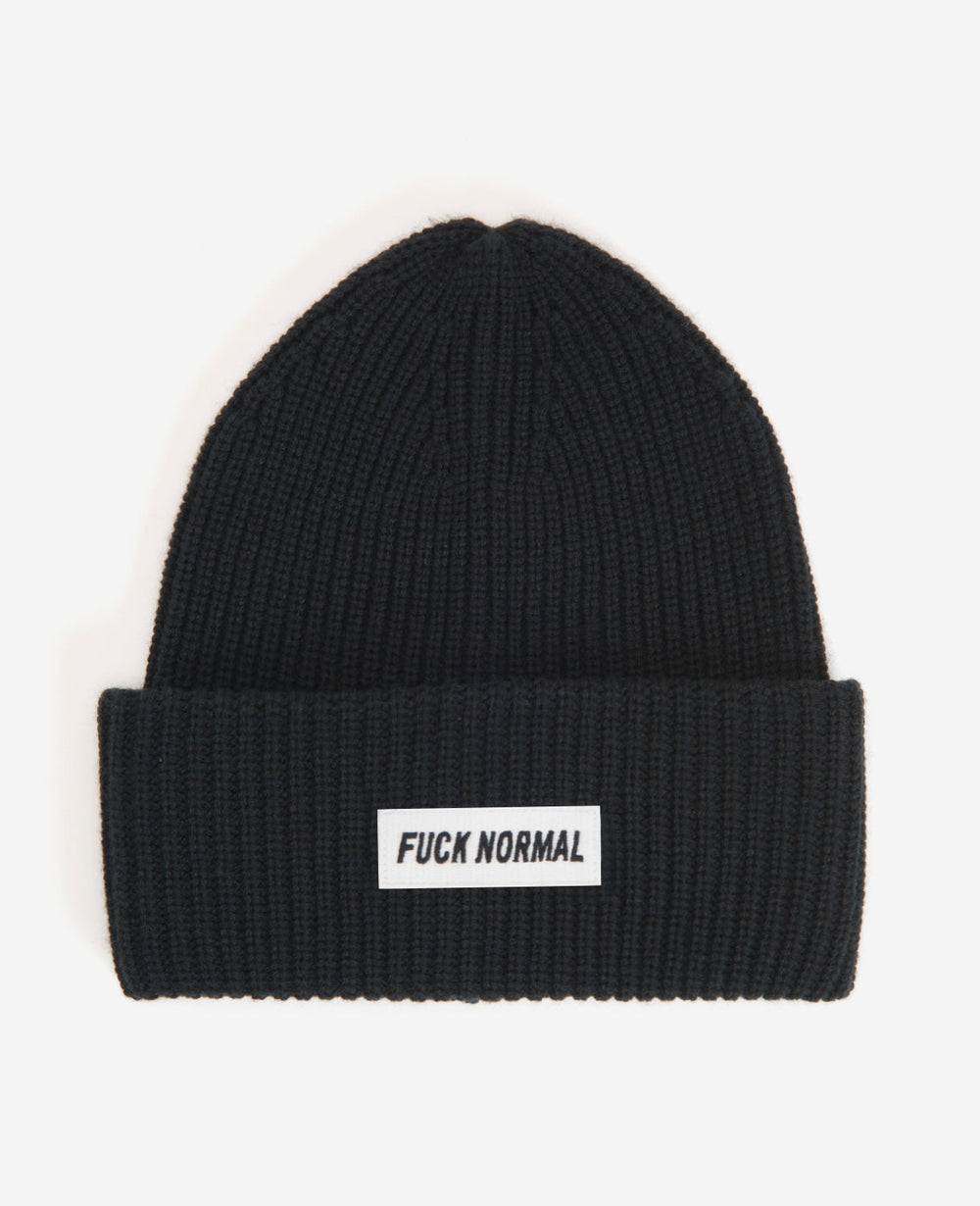 Site Exclusive! F Normal Beanie Black
