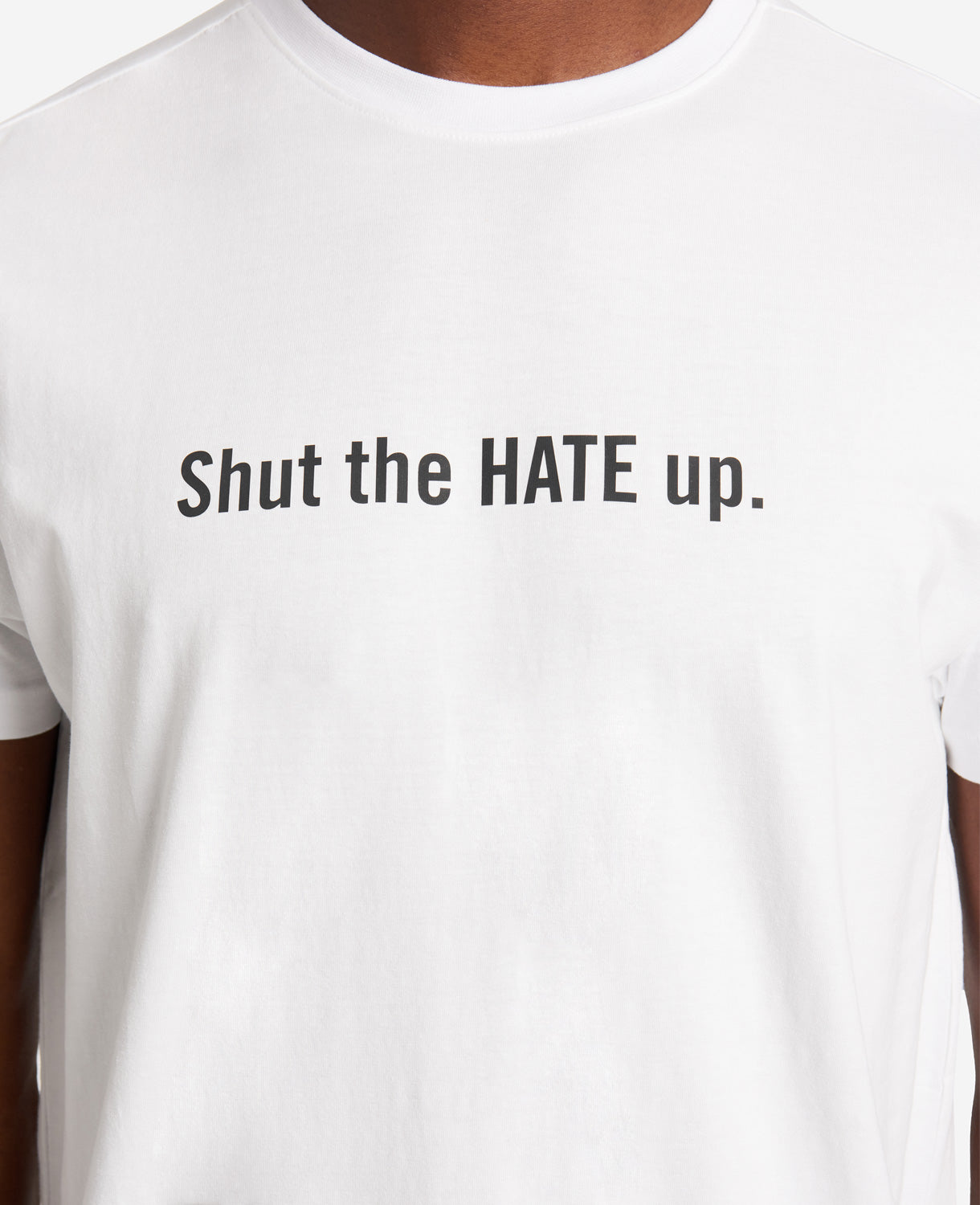 Site Exclusive! Shut The Hate Up T-Shirt White