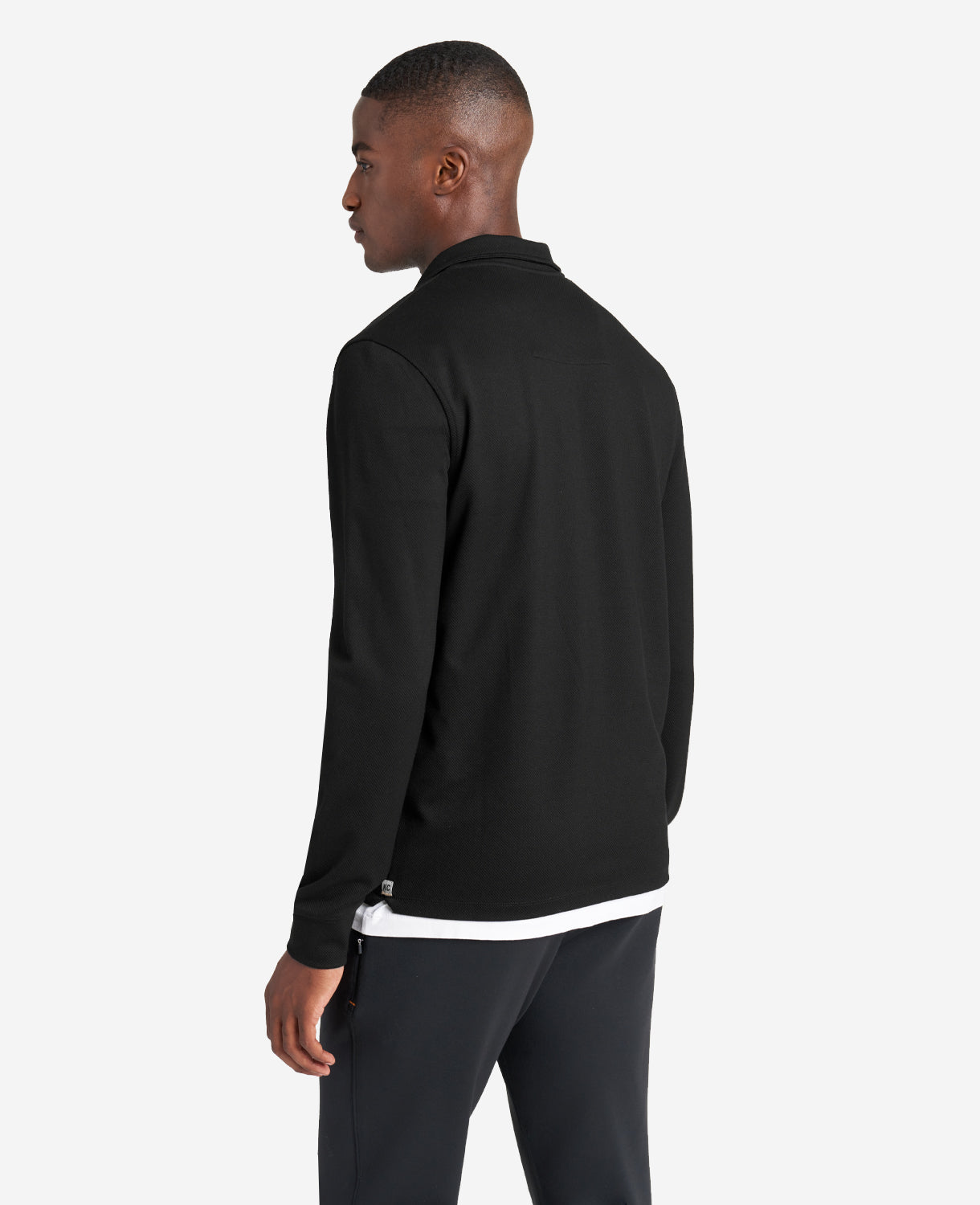 Kenneth Cole Sport Quarter-Zip Knit Pullover Black