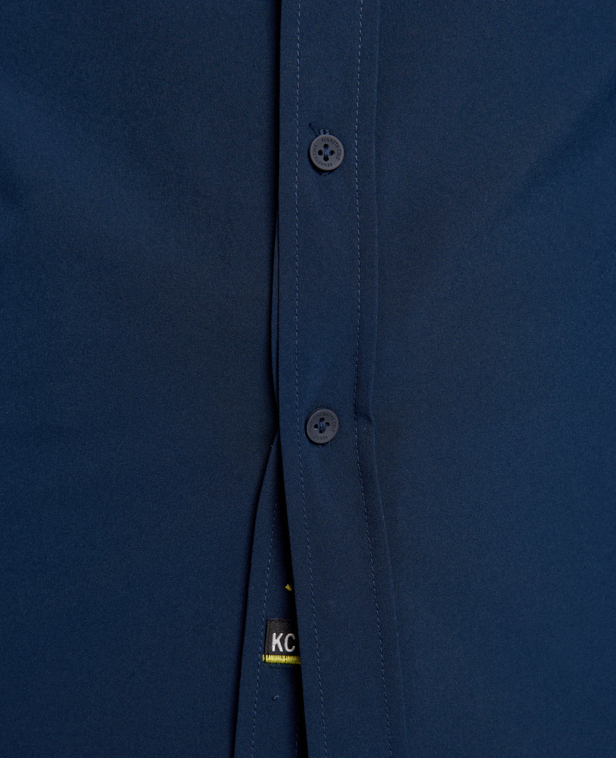 Long Sleeve Button Down Sport Shirt Navy