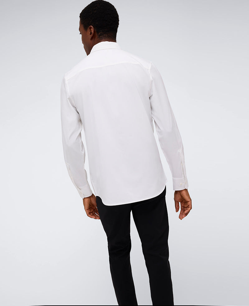 Performance Slim Fit Button Down Shirt White