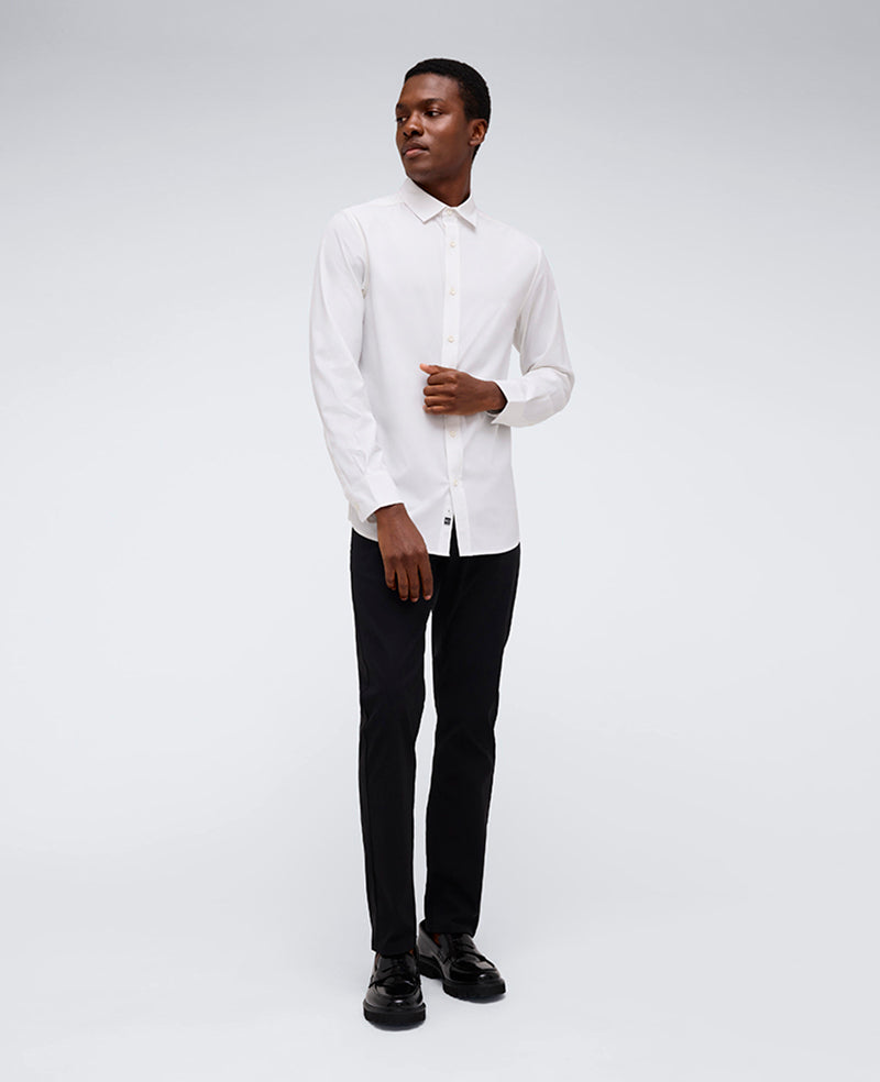 Performance Slim Fit Button Down Shirt White