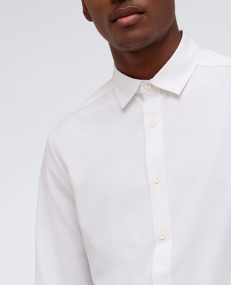 Performance Slim Fit Button Down Shirt White